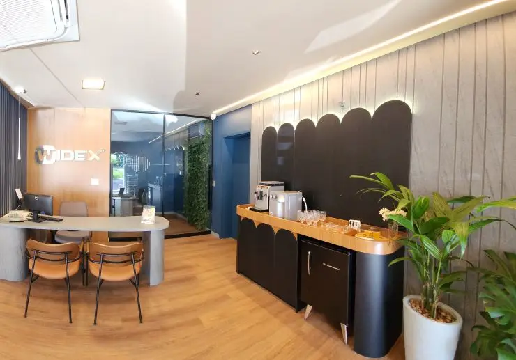 Sala de café da Caic Widex em Jundiai/SP